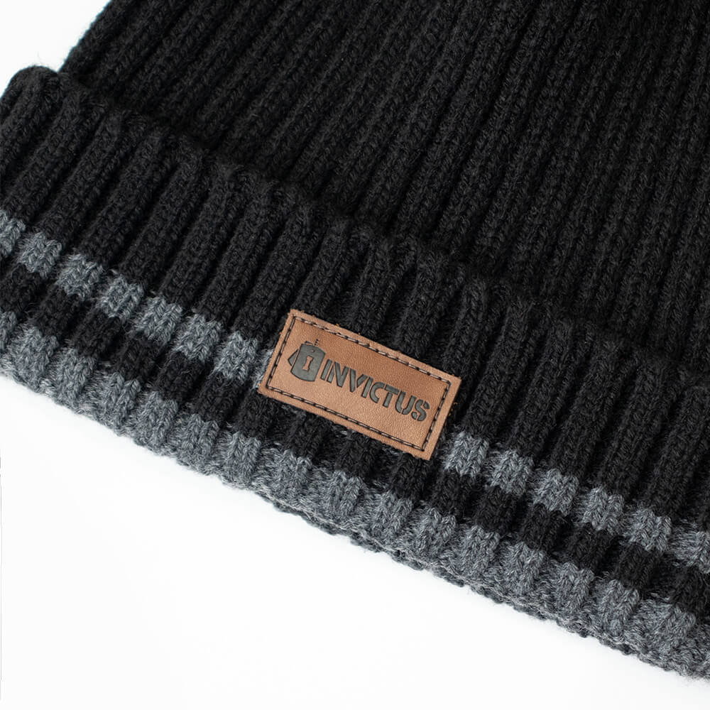GORRO ALASKA GRAY MAN PRETO - INVICTUS
