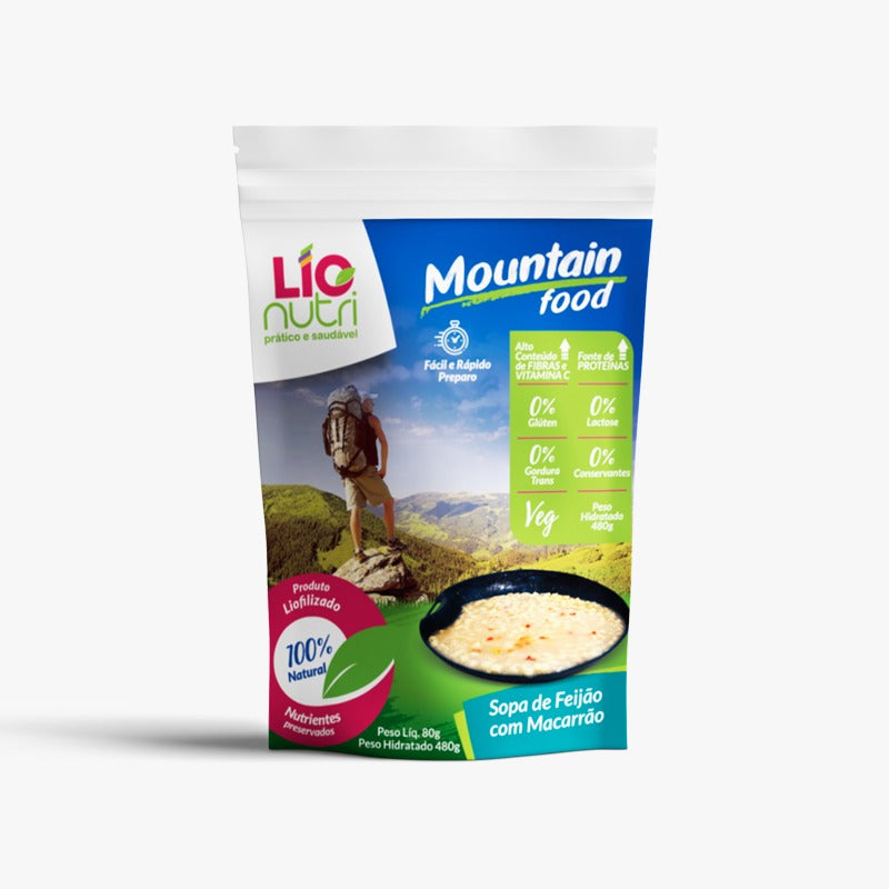 COMIDA LIOFILIZADA SOPA DE FEIJÃO COM MACARRÃO - LIONUTRI