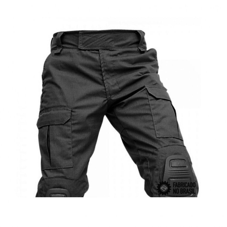 CALÇA TATICA F3 COM JOELHEIRA PRETA - FOR HONOR