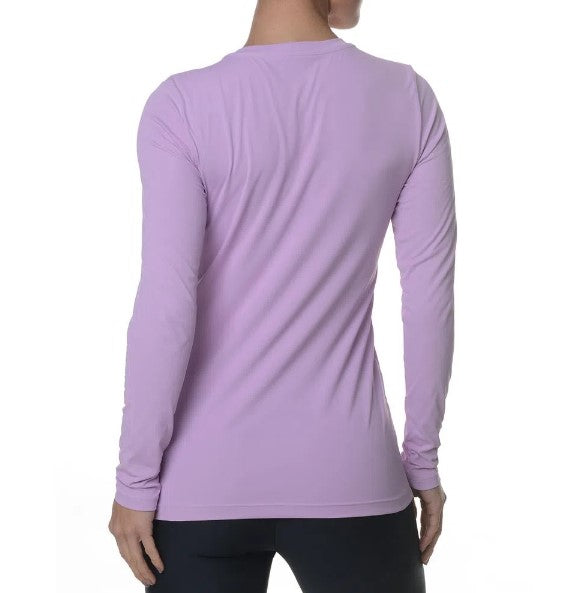 CAMISETA FEMININA NEBLINA MANGA LONGA LILÁS - COLUMBIA