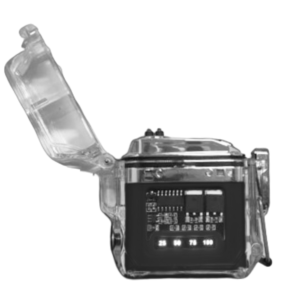 ISQUEIRO DE PLASMA COM LANTERNA TB-1918 PRETO