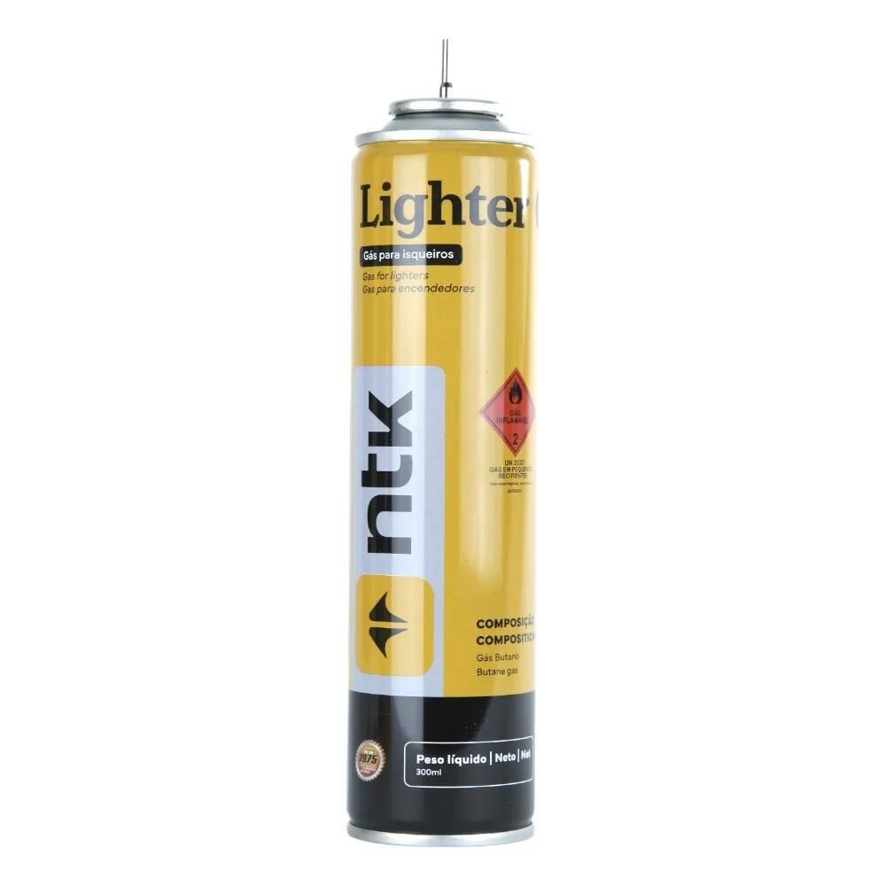 FLUIDO DE ISQUEIRO E MINI MAÇARICO LIGHTER GÁS 300ML - NTK
