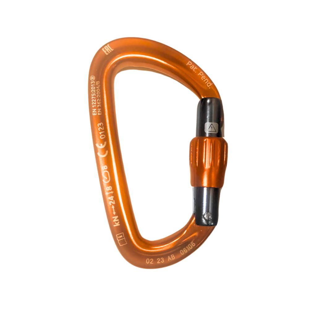 MOSQUETÃO ORBIT LOCK LARANJA - CAMP