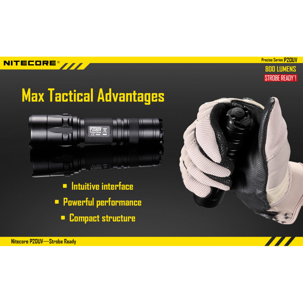 LANTERNA 800LUMENS P20UV - NITECORE