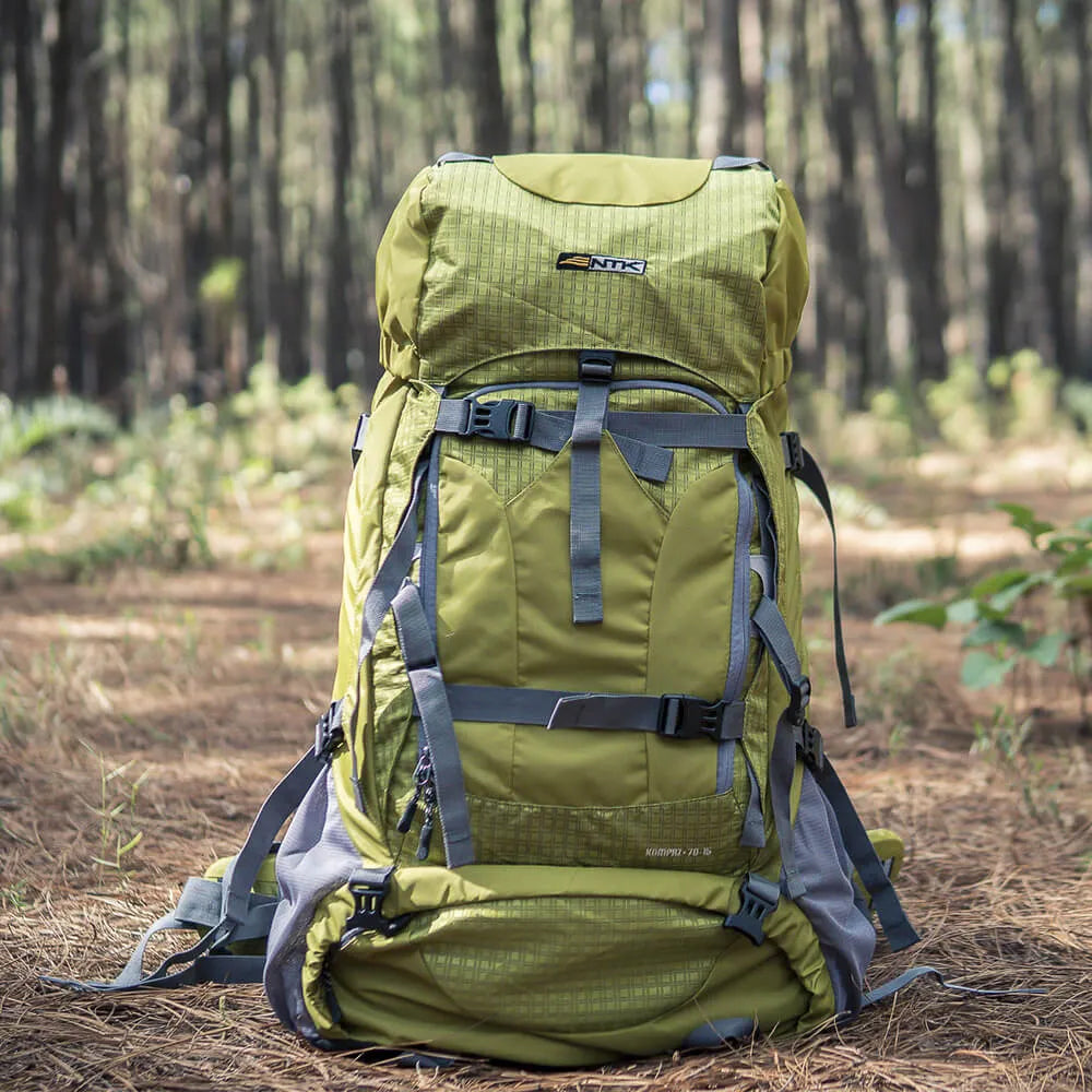 MOCHILA CARGUERIA GT KOMPAZ 70+15L VERDE - NTK