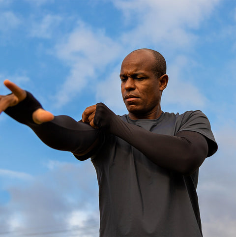 MANGUITO PARA BRAÇO COM PROTEÇÃO UV50+ PRETO - VITHO