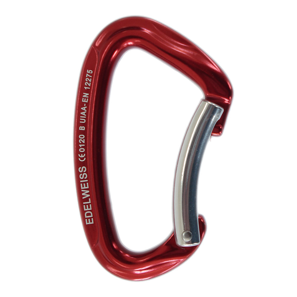 MOSQUETÃO TOP C TRAVA CURTA 24KN VERMELHO - EDELWEISS