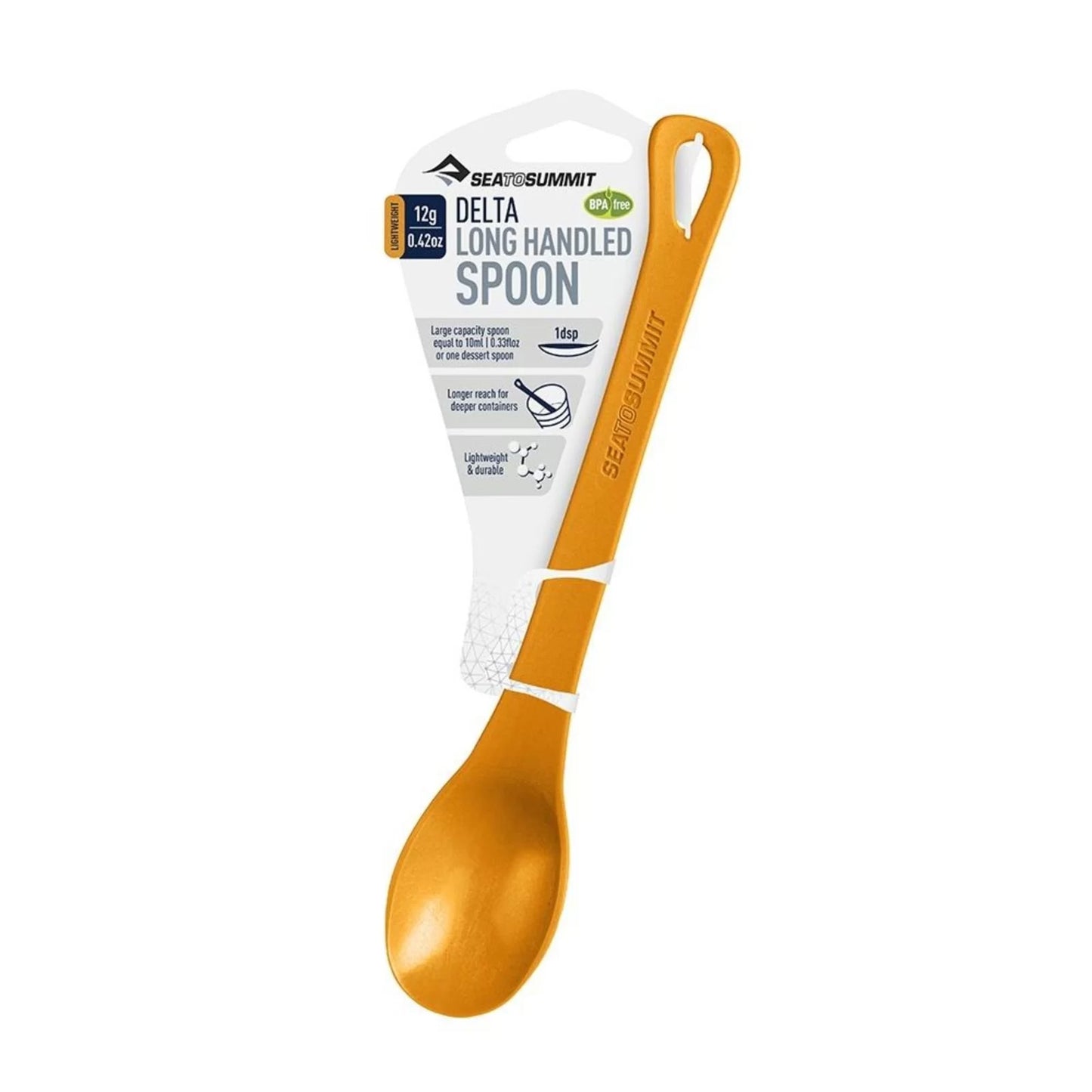 COLHER CABO LONGO DELTA LONG HANDLED SPOON LARANJA - SEA TO SUMMIT