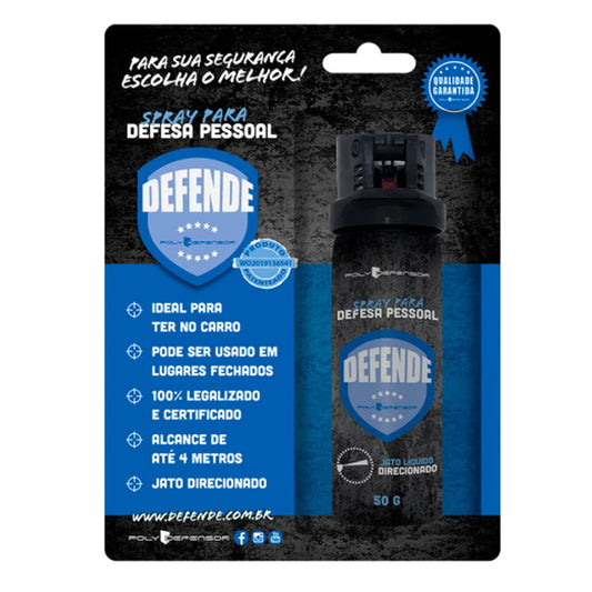 SPRAY PARA DEFESA PESSOAL (JATO DIRECIONADO) - POLY DEFENSOR