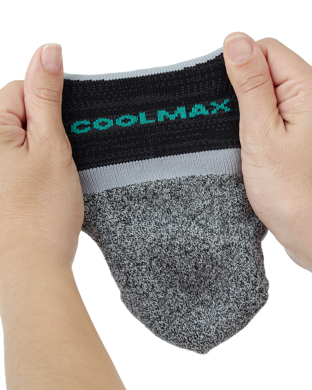 MEIA PERFORMANCE COOLMAX KOHA PRETO E MESCLA - GALAPAGOS