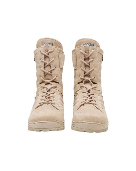 BOTA TÁTICA INTERCEPTOR COM ZIPER TAN - INVICTUS