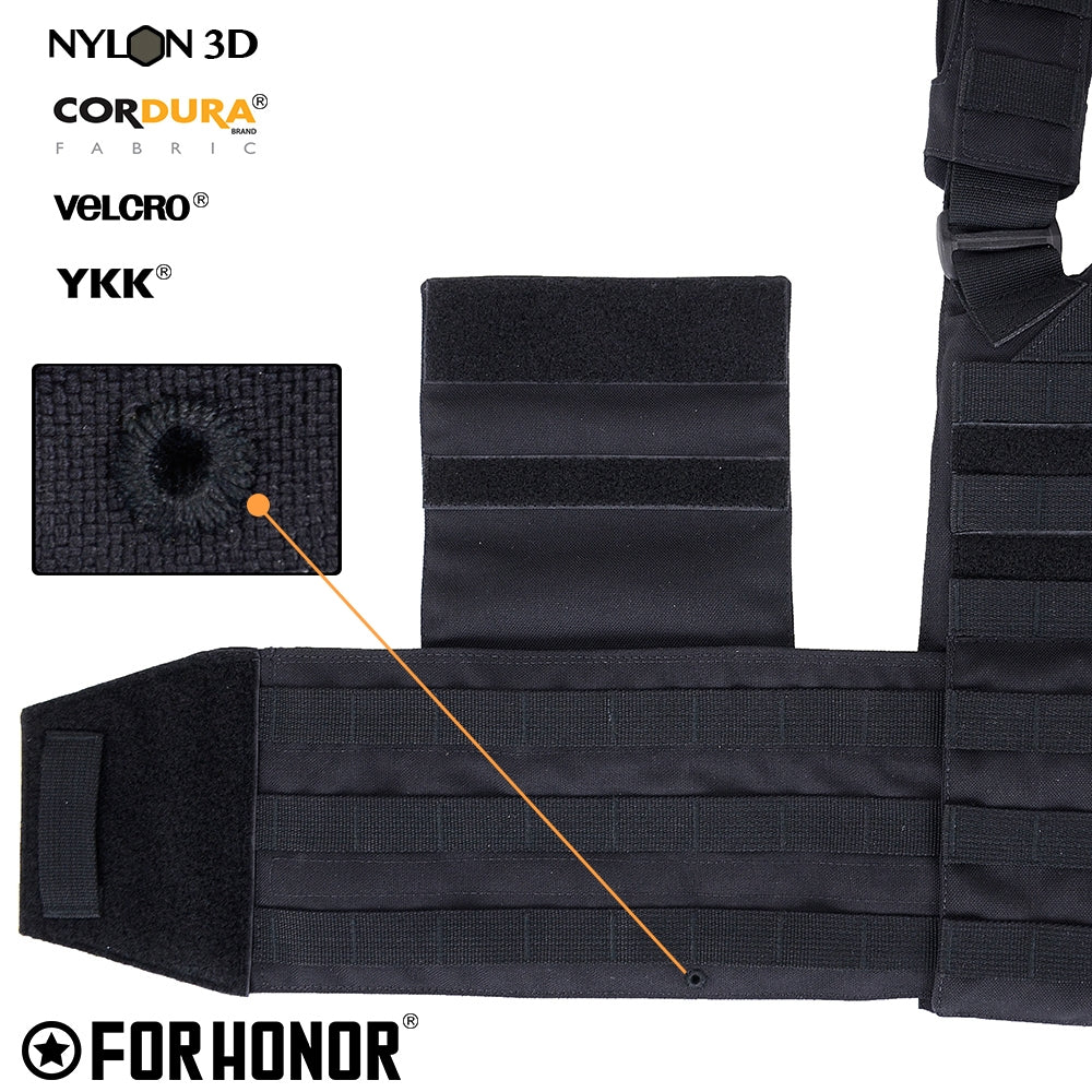 PLATE CARRIER G2 PRETO - FOR HONOR