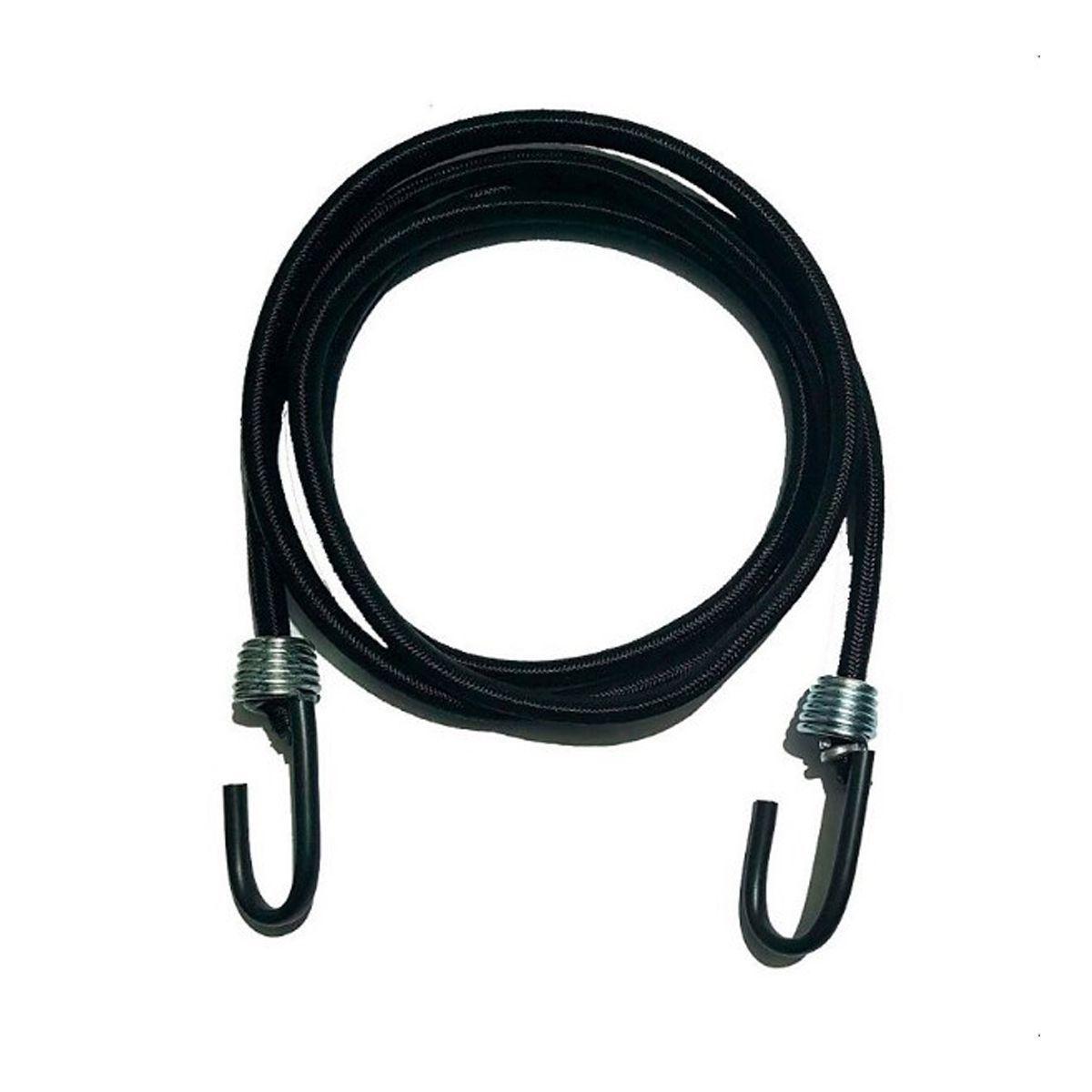 ELÁSTICO EXTENSOR COM GANCHO 1 M PRETO