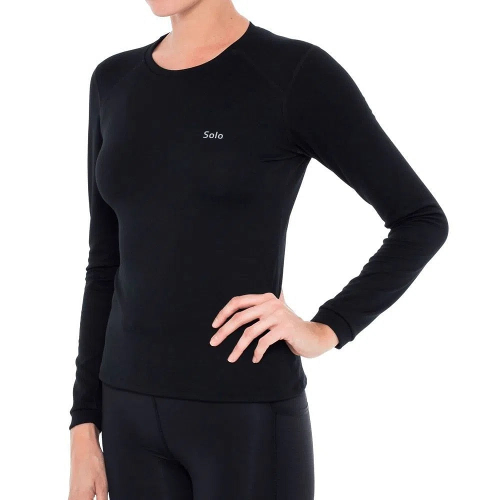 BLUSA SEGUNDA PELE X-THERMO DS LADY PRETO - SOLO