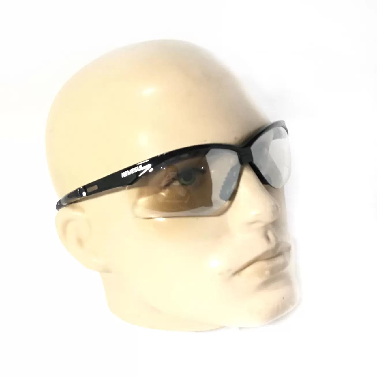 OCULOS DE PROTEÇÃO PRETO LENTES TRANSPARENTES ESPELHADA - NEMESIS