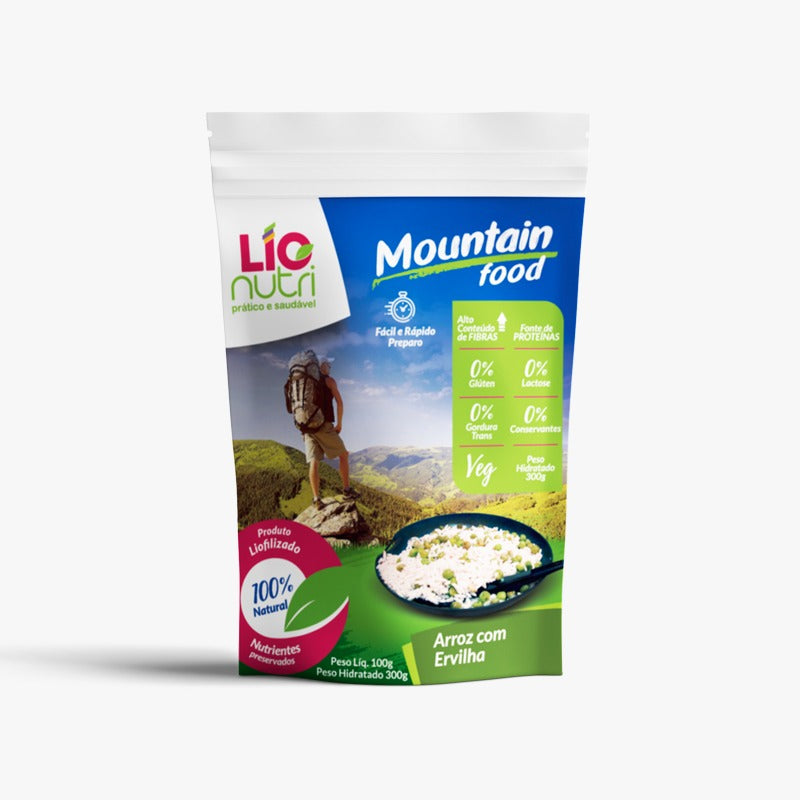 COMIDA LIOFILIZADA ARROZ COM ERVILHA - LIONUTRI
