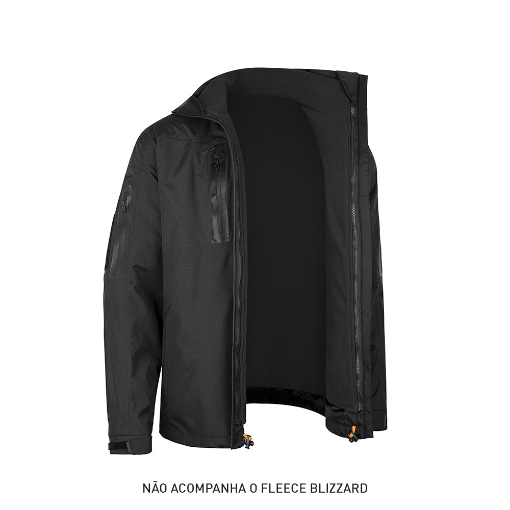 JAQUETA TÁTICA RAIN 2.0 IMPERMEÁVEL PRETA - INVICTUS