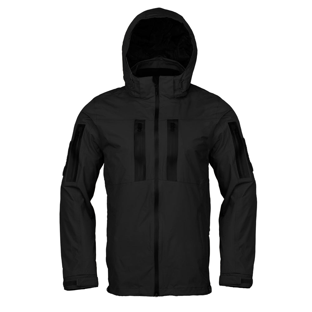 JAQUETA TÁTICA RAIN 2.0 IMPERMEÁVEL PRETA - INVICTUS