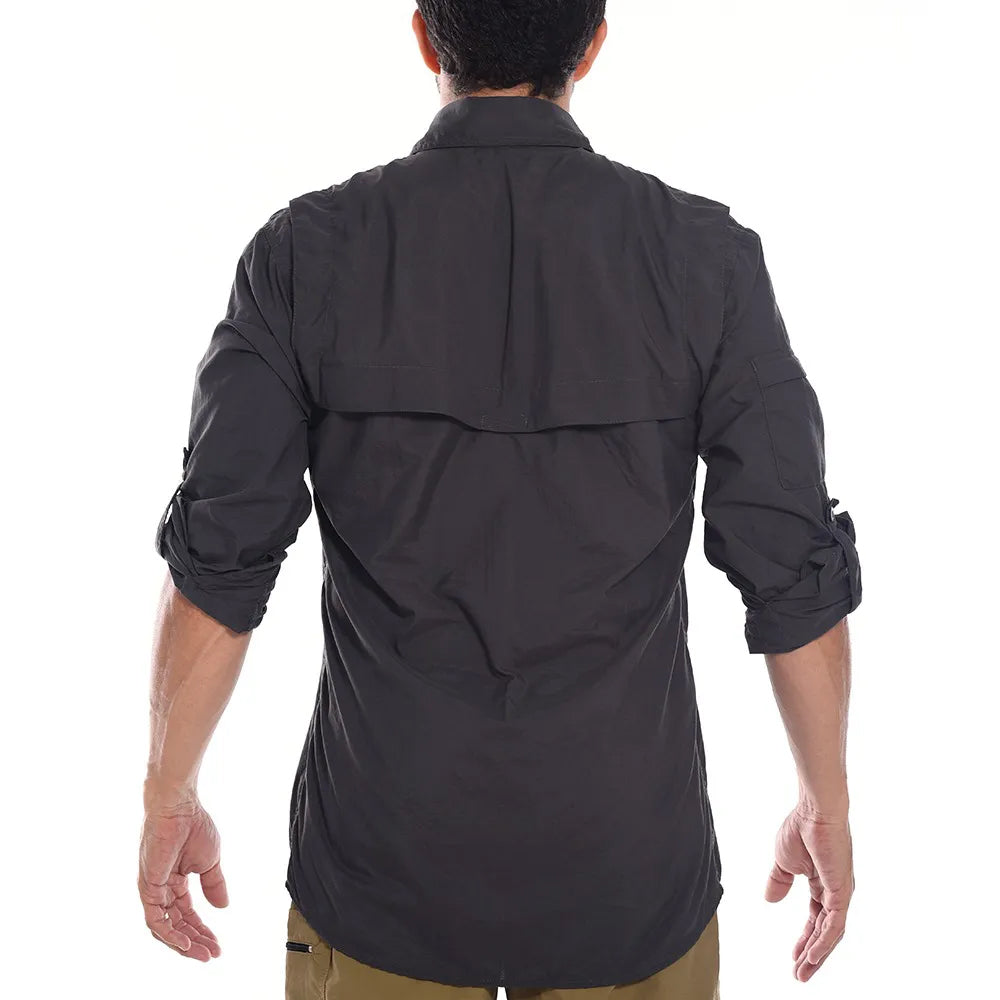 CAMISA TÉCNICA SAFARI UV50+ MASCULINA CHUMBO - HARD ADVENTURE