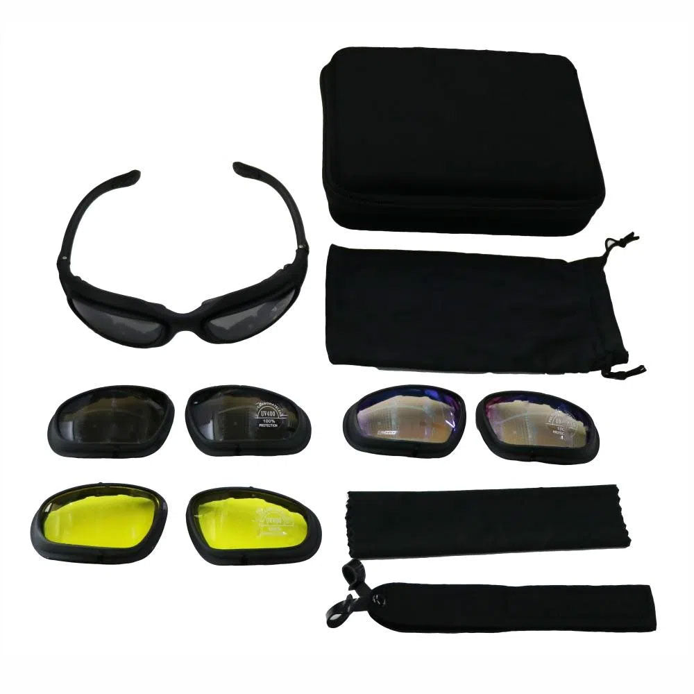 ÓCULOS DE AIRSOFT TAREK COM 4 LENTES - NTK