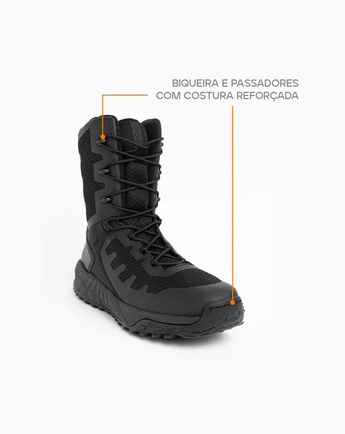 BOTA ARION 2.0 8” PRETA - INVICTUS