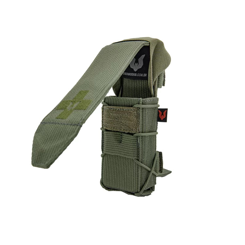 PORTA TORNIQUETE MODULAR SEMIRRÍGIDO VERDE OLIVA - DESMODUS