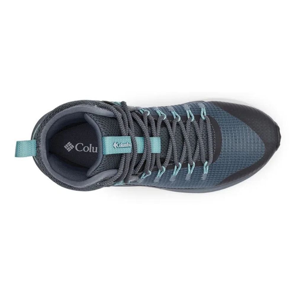 BOTA TRAILSTORM MID WATERPROOF FEMININA CINZA/AZUL MARINHO - COLUMBIA