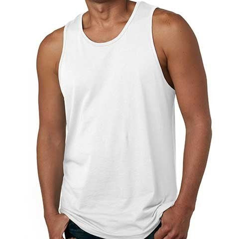 CAMISETA REGATA MALHA TRILOBAL BRANCA