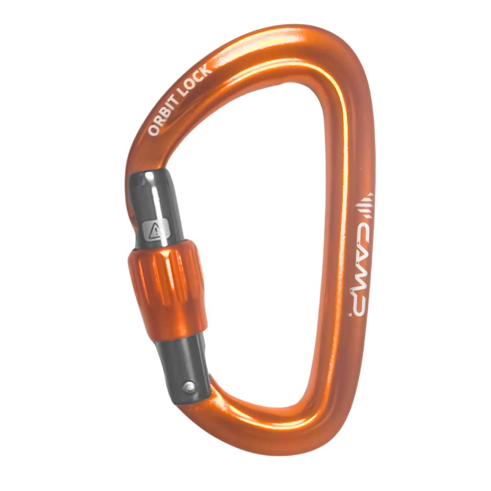 MOSQUETÃO ORBIT LOCK LARANJA - CAMP