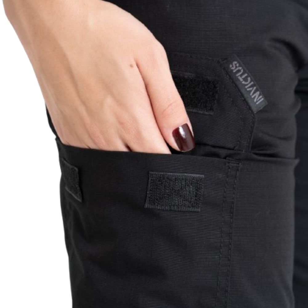CALÇA TÁTICA FEMININA BRAVERY 2.0 PRETA - INVICTUS