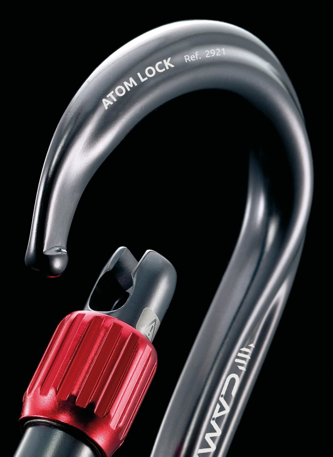 MOSQUETÃO COM TRAVA ATOM LOCK 26KN - CAMP