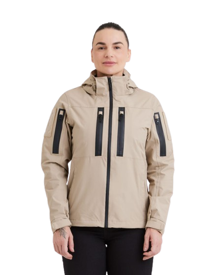 JAQUETA RAIN 2.0 IMPERMEÁVEL FEMININA CAQUI - INVICTUS