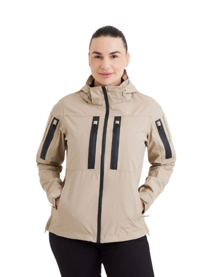 JAQUETA RAIN 2.0 IMPERMEÁVEL FEMININA CAQUI - INVICTUS