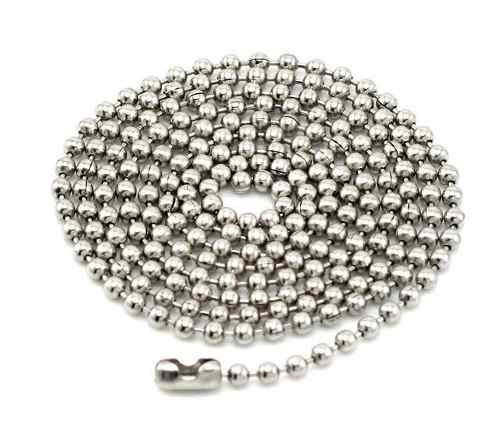 CORRENTE PARA DISTINTIVO /  DOG TAG 75CM NIQUEL