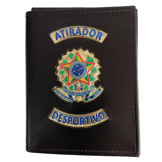 CARTEIRA CAT TIRO ESPORTIVO COURO PRETO