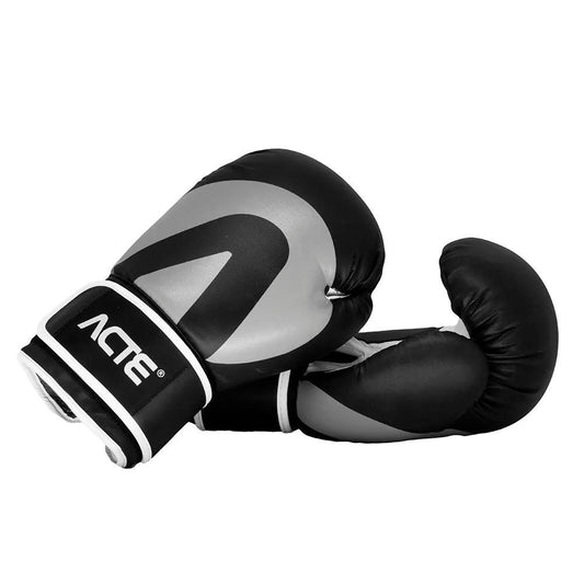 LUVA DE BOXE P10-14 PRETA E CINZA - ACTE SPORTS