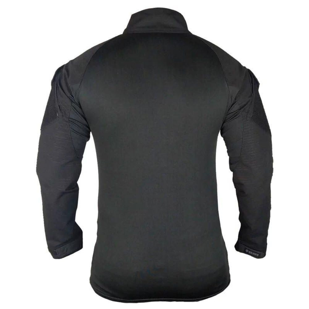 COMBAT SHIRT MASCULINA PRETA - BRAVO