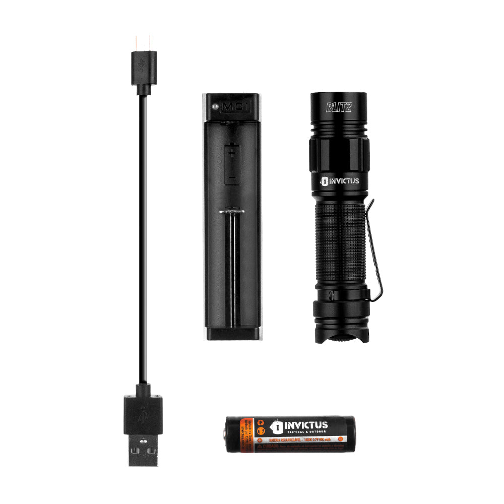 LANTERNA BLITZ PRO 550 LÚMENS - INVICTUS
