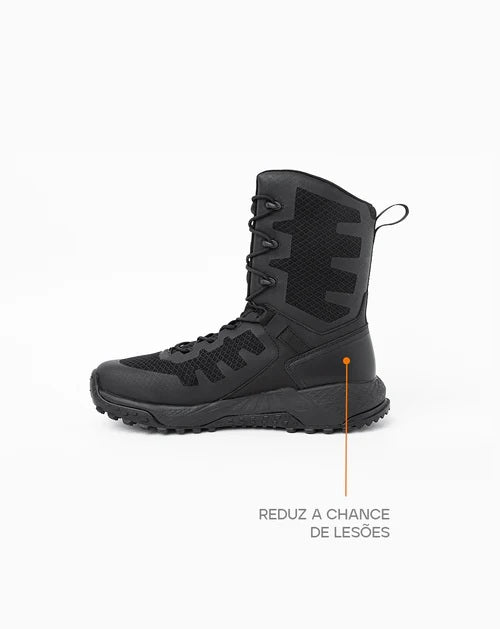 BOTA  ARION 2.0 8” PRETA  - INVICTUS