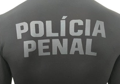 CAMISETA POLÍCIA PENAL SC MANGA CURTA POLIAMIDA PRETA