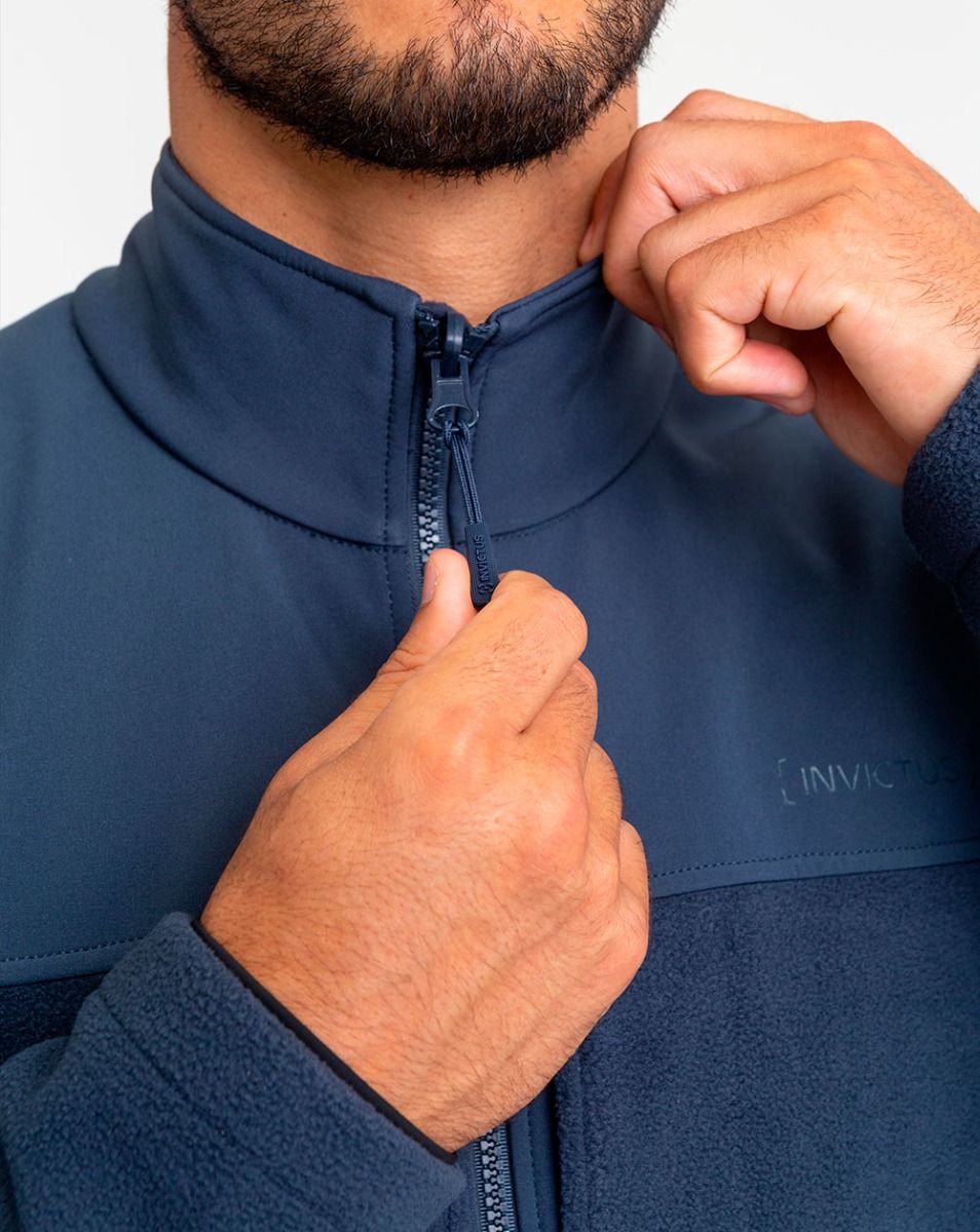 JAQUETA FLEECE SNOW AZUL MARINHO - INVICTUS