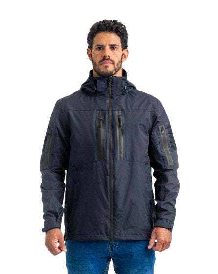 JAQUETA TÁTICA RAIN 3.0 IMPERMEÁVEL AZUL MARINHO - INVICTUS