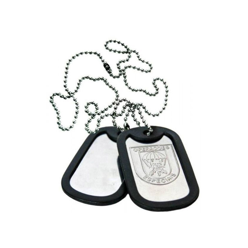 PLAQUETA DE IDENTIFICAÇÃO DOG TAG OPERAÇÕES ESPECIAIS