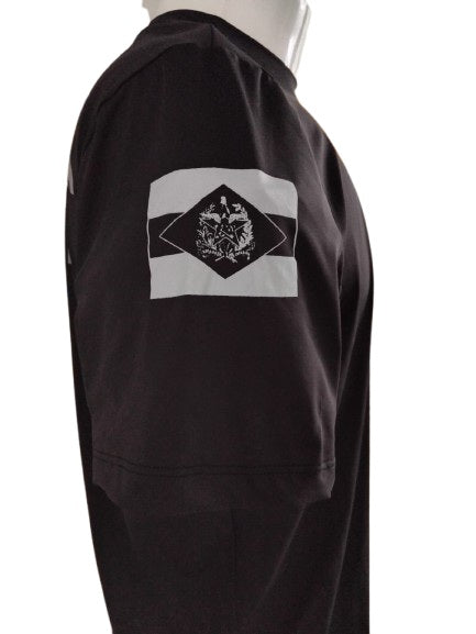 CAMISETA POLÍCIA PENAL SC MANGA CURTA POLIAMIDA PRETA